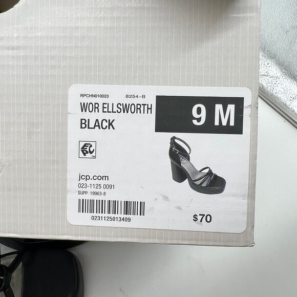 Worthington Womens Ellsworth Heeled Sandals Black Size 9M - Picture 13 of 14